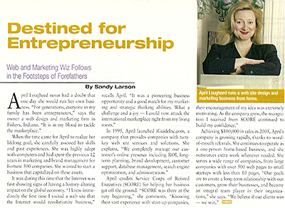 April Lougheed, IBJ Article, 1996